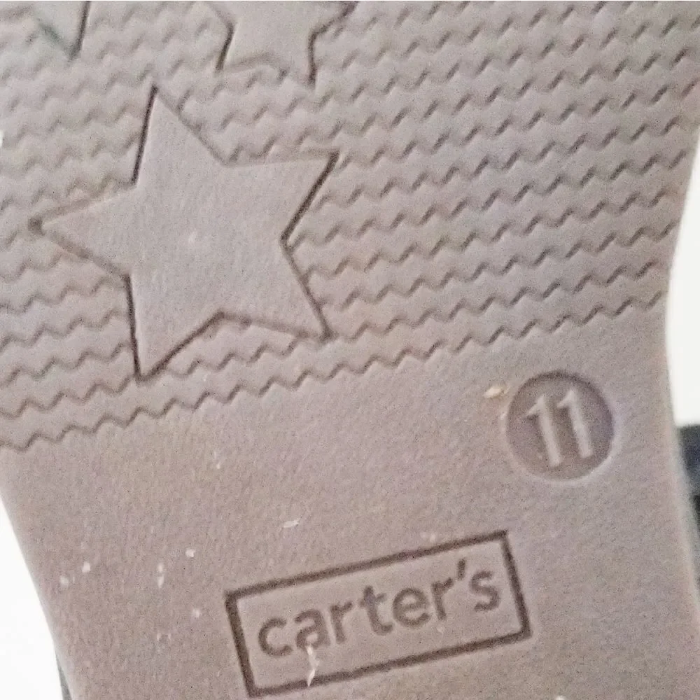 Carter's booties size 11 side zip color black